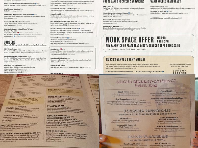 Brewhouse & Kitchen - Lichfield Menu
