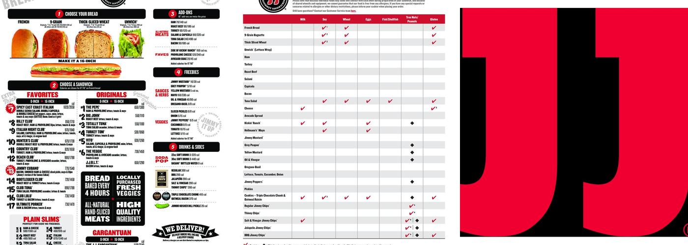 Jimmy John's Menu