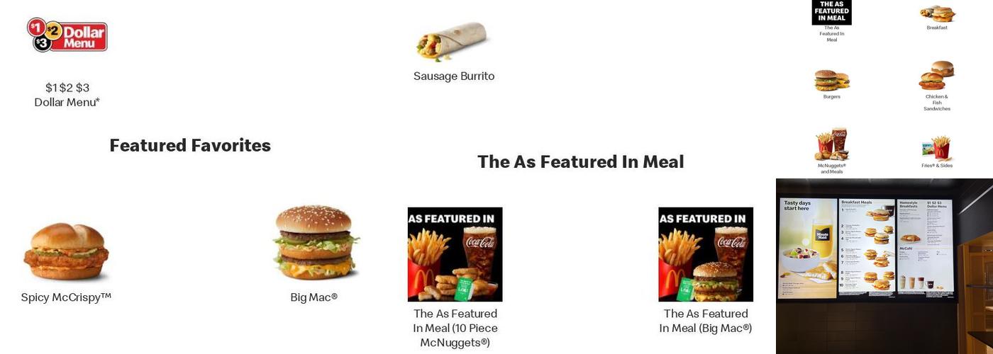 McDonald's Menu