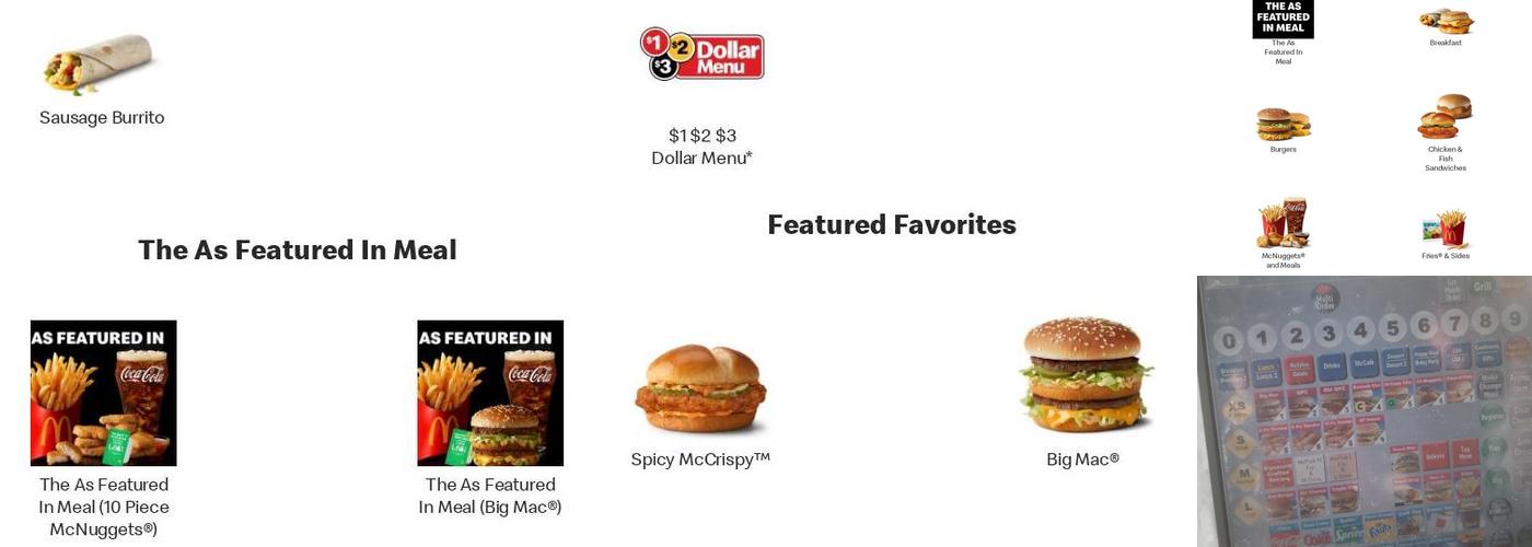 McDonald's Menu