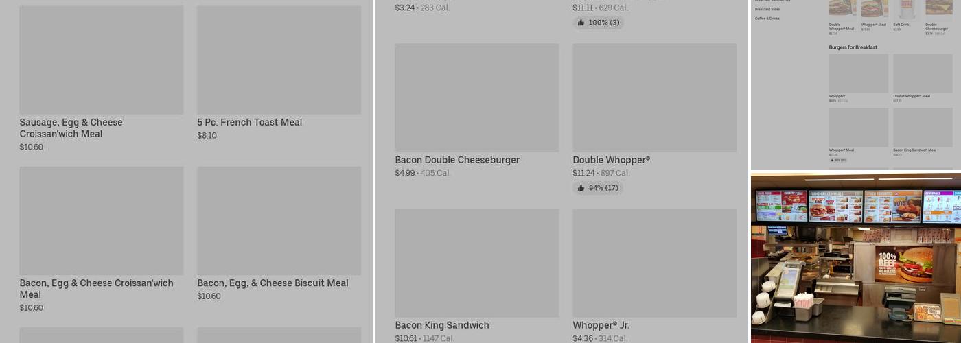Burger King Menu
