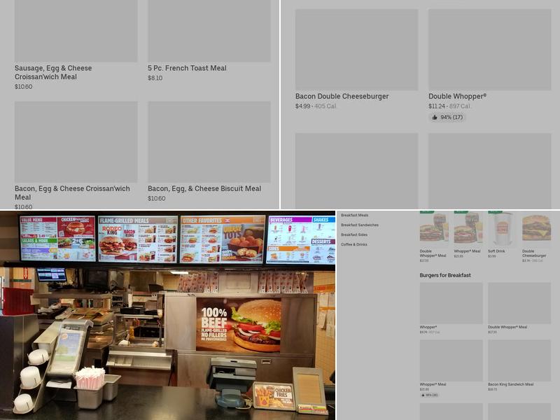 Burger King Menu