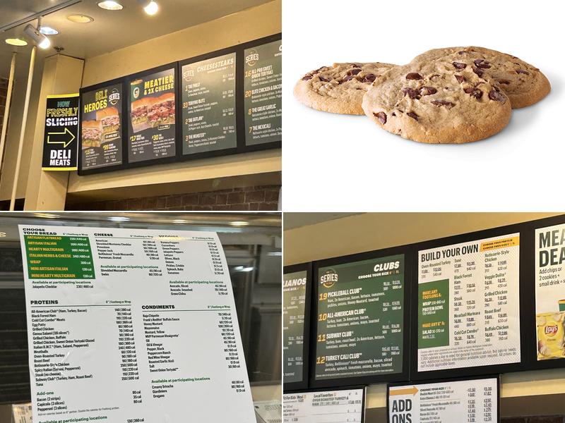 Subway Menu