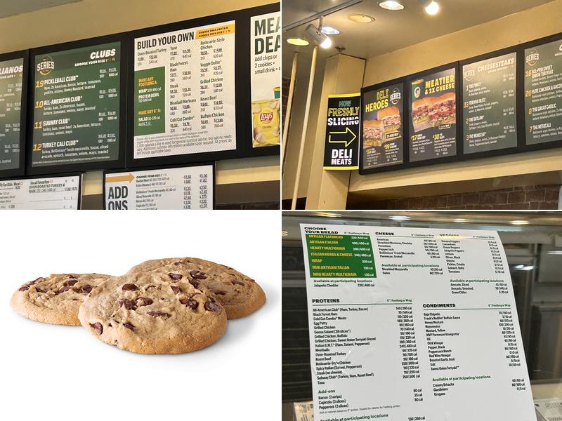Subway Menu
