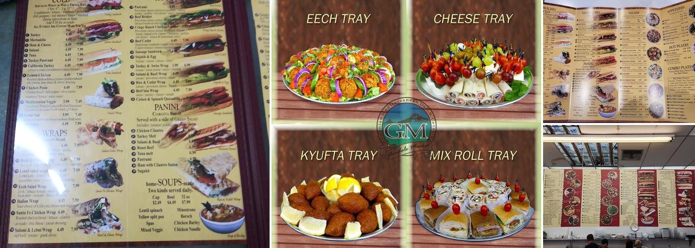 Glendale Market Menu