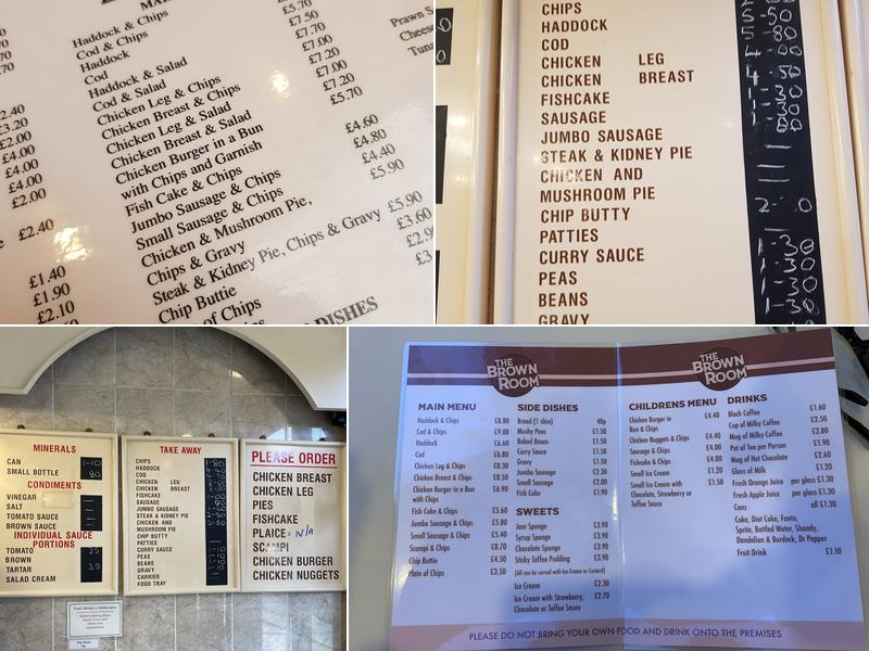 The Brown Room Menu
