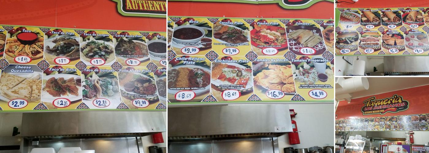 Los Mexicanos Market Menu