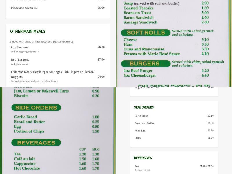 The Pines Coffee Lounge & Diner Menu