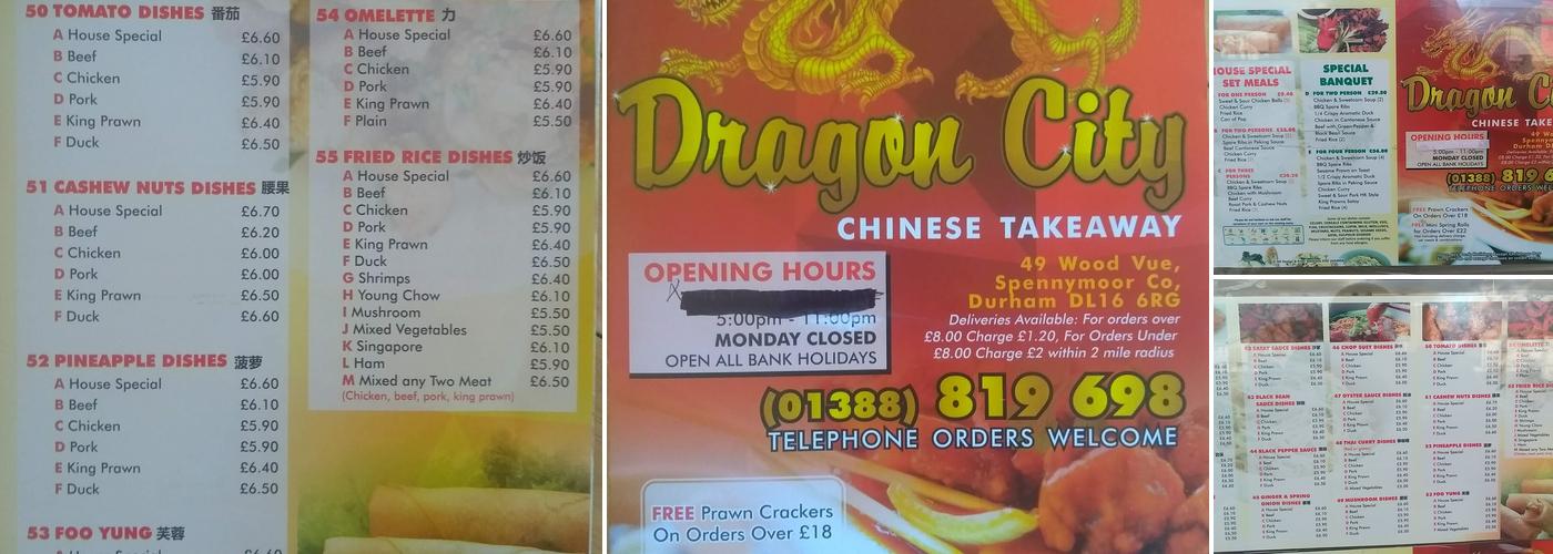 Dragon City Menu