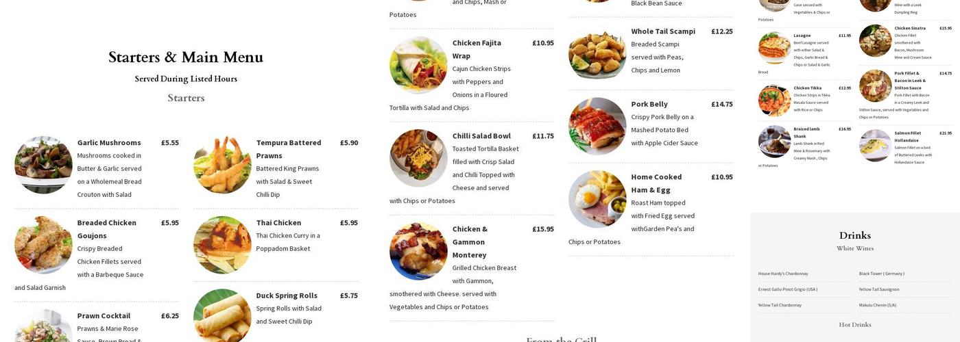 Cross Keys Menu