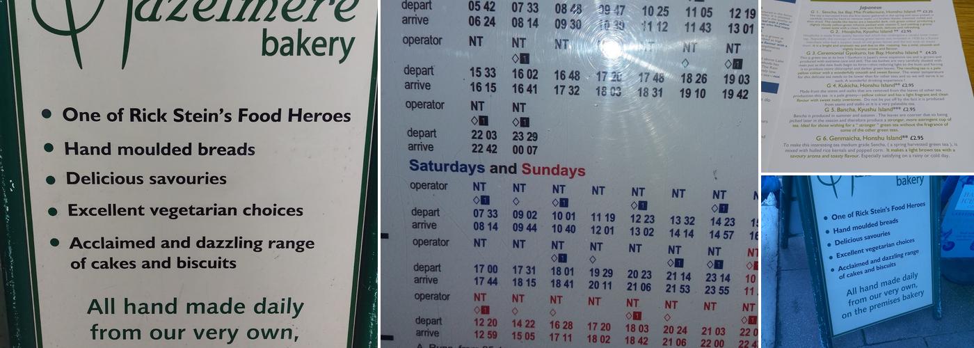 Hazelmere Cafe & Bakery Menu