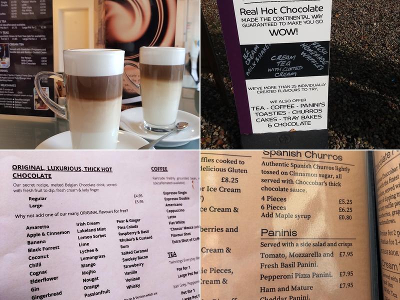 ChoccoBar Hot Chocolate House Menu