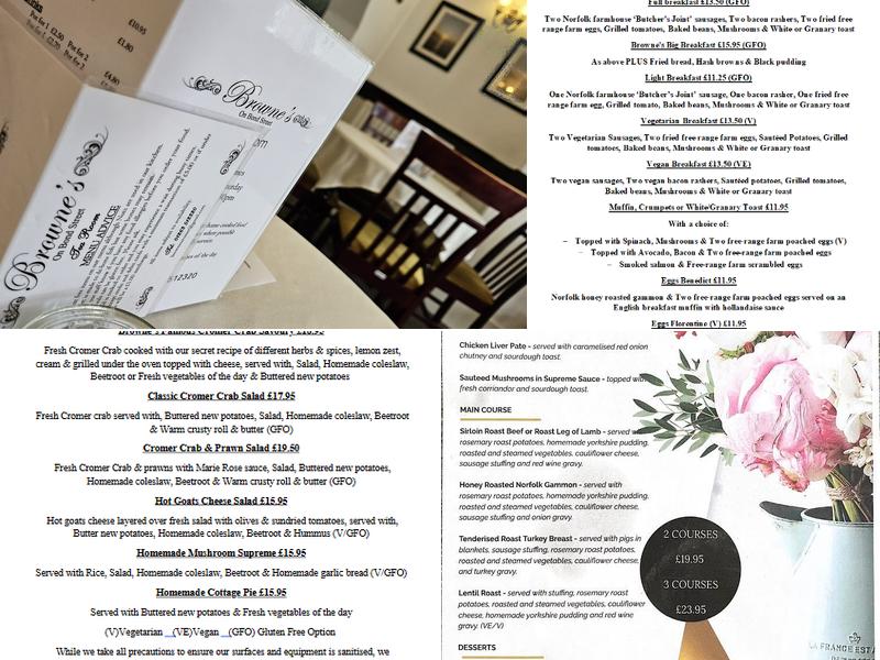 Browne's On Bond Street Menu