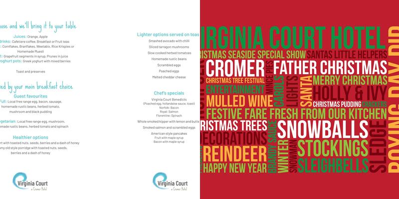 Virginia Court Hotel Menu