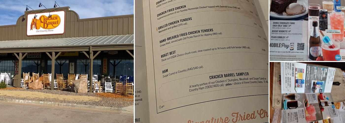 Cracker Barrel Old Country Store Menu