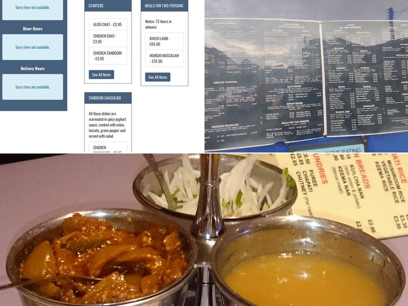 Fakenham Tandoori Menu
