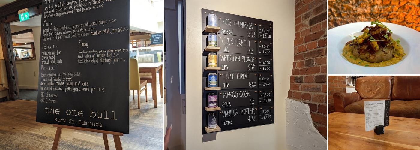 One Bull at Bury St Edmunds Menu