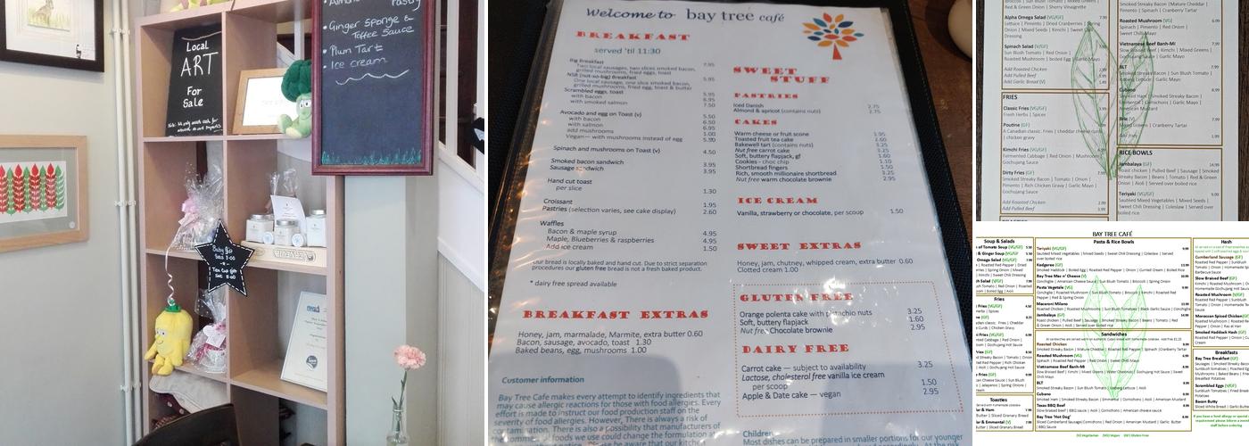 Bay Tree Cafe Menu