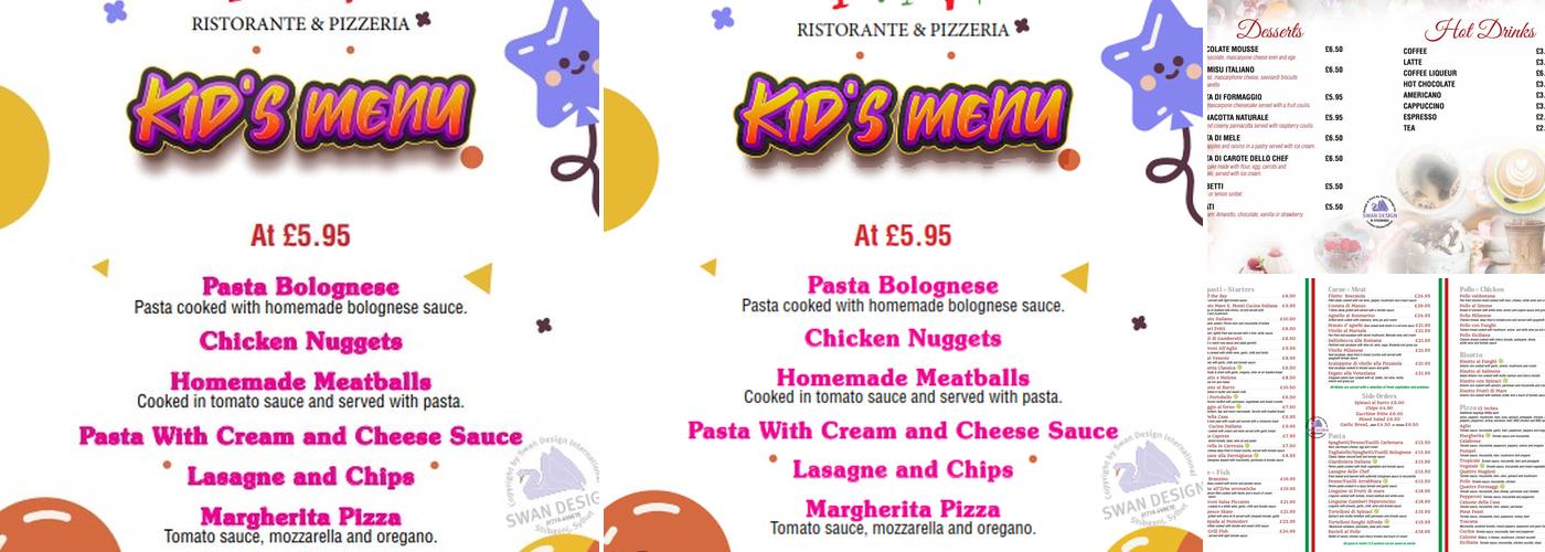 Cucina Italiana Menu