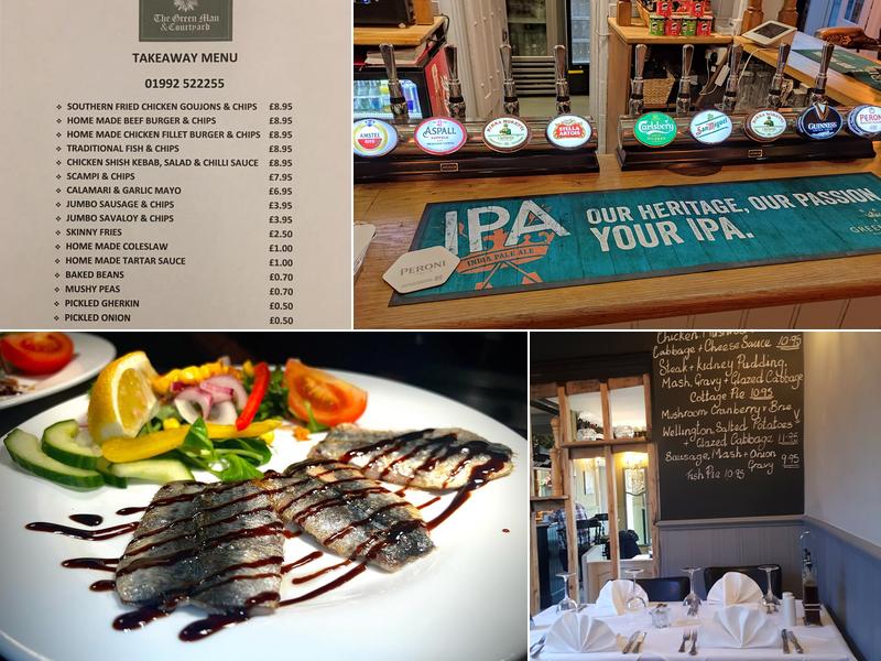 The Green Man Pub & Courtyard Restaurant Menu