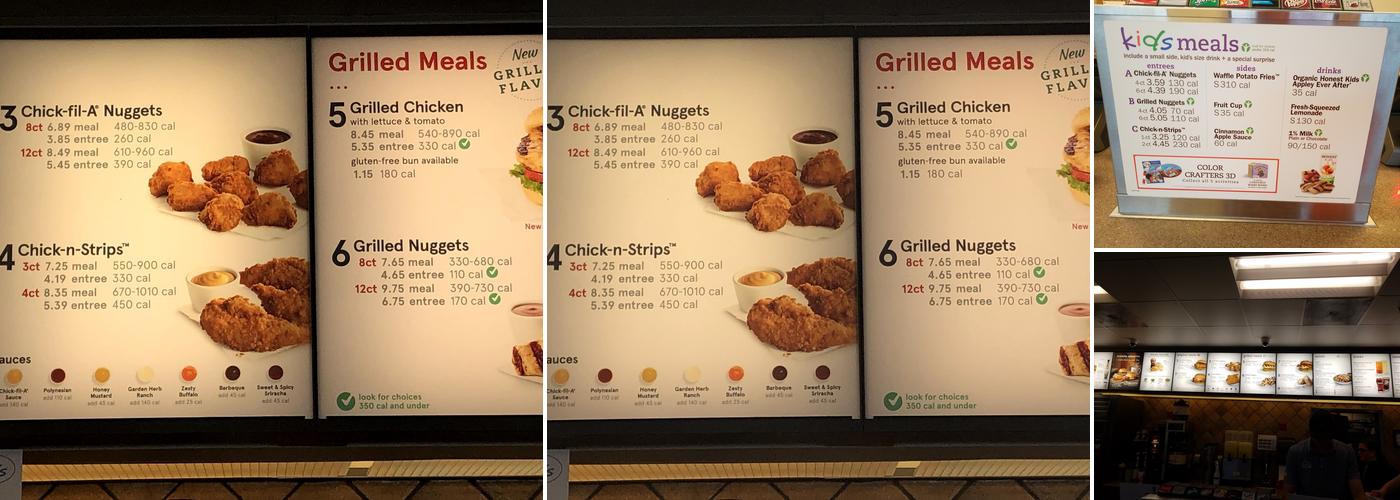 Chick-fil-A Menu