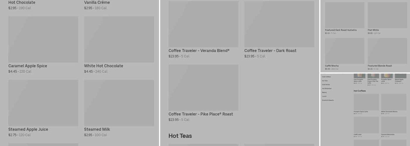 Starbucks Menu