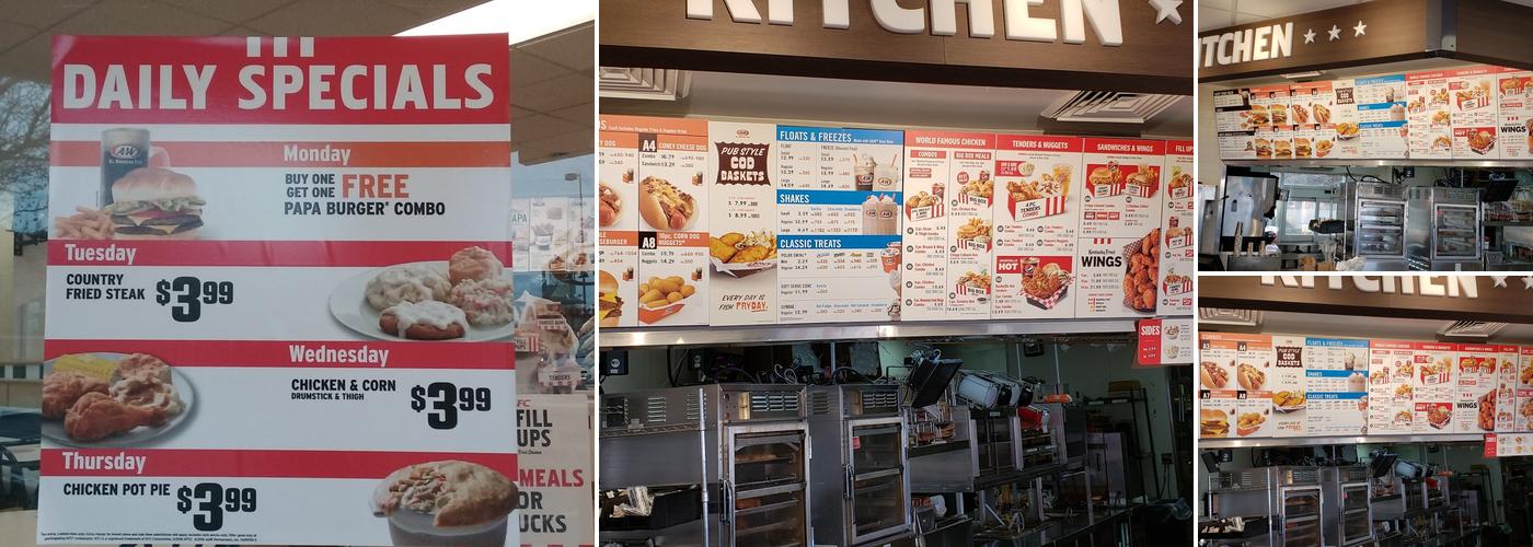 KFC Menu
