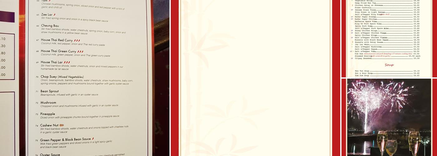 The Ruby Helensburgh Menu