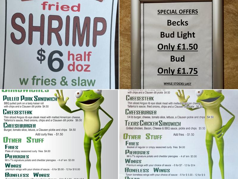 The Riverside Bar & Restaurant Menu