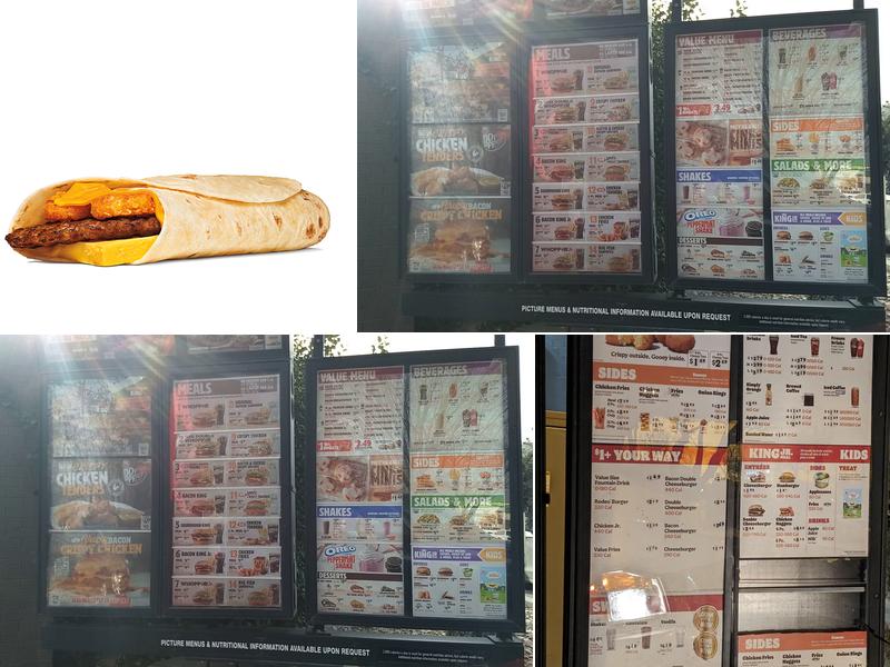 Burger King Menu