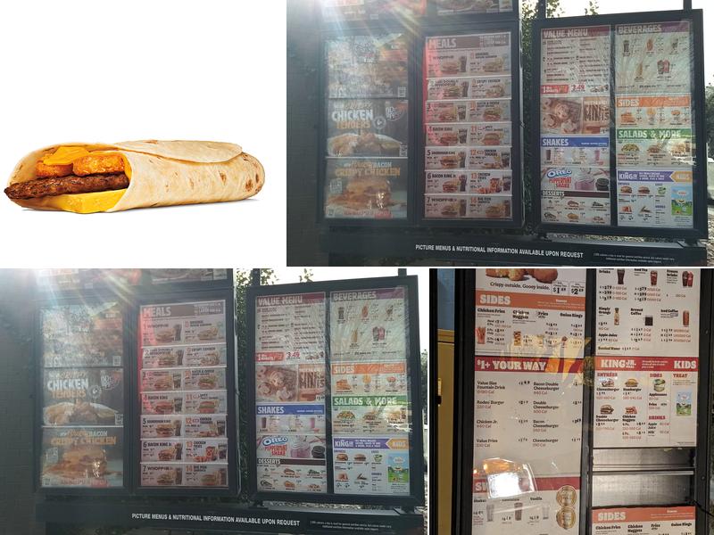 Burger King Menu