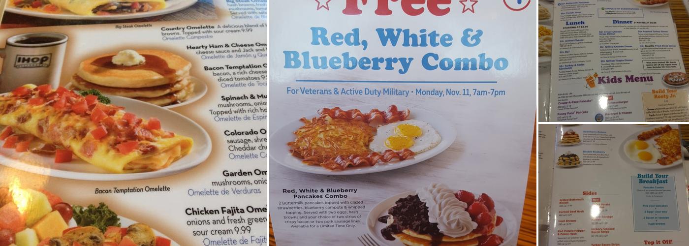 IHOP Menu