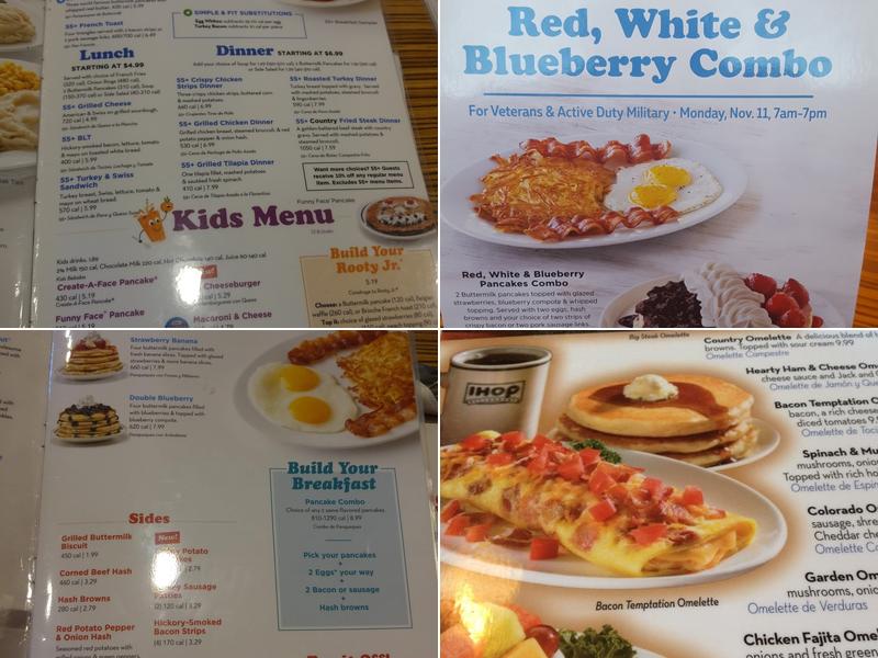 IHOP Menu