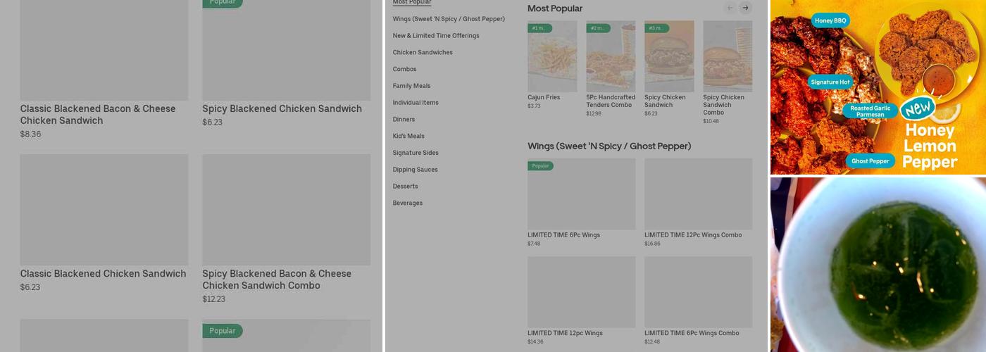 Popeyes Louisiana Kitchen Menu