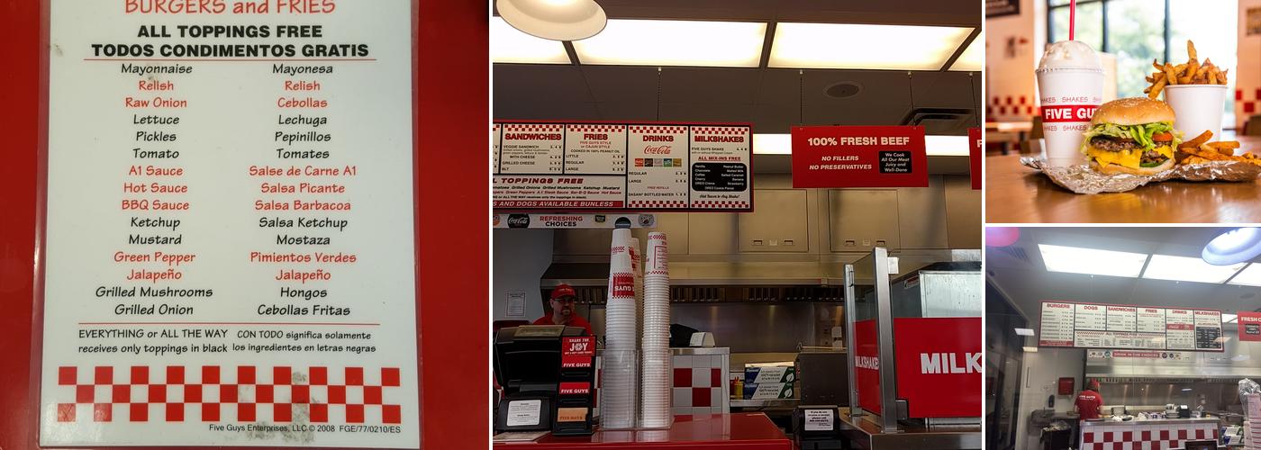 Five Guys Menu