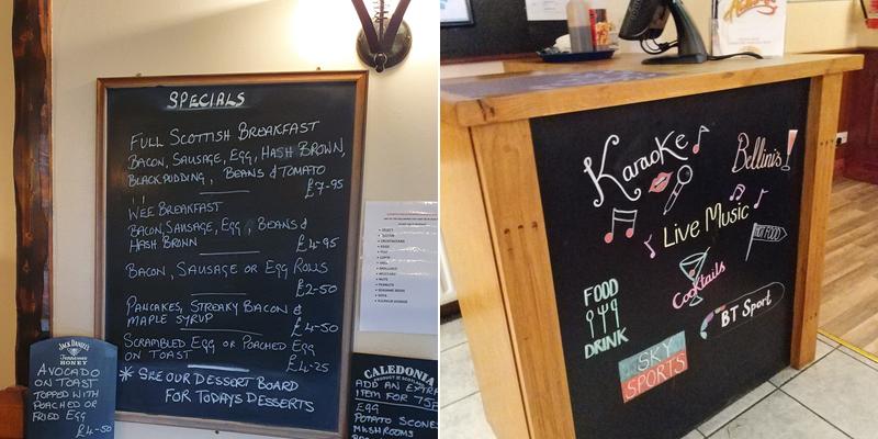 Northern Vaults Menu