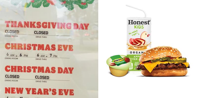 Burger King Menu
