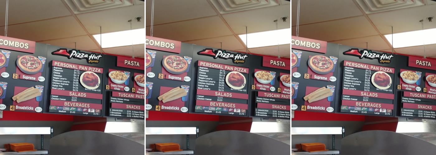 Pizza Hut Menu