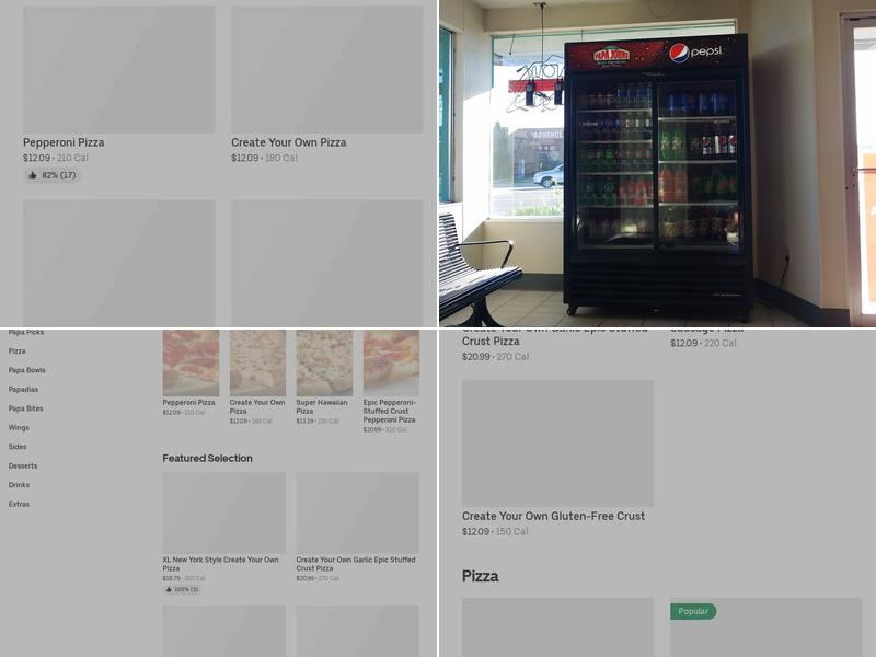 Papa Johns Pizza Menu