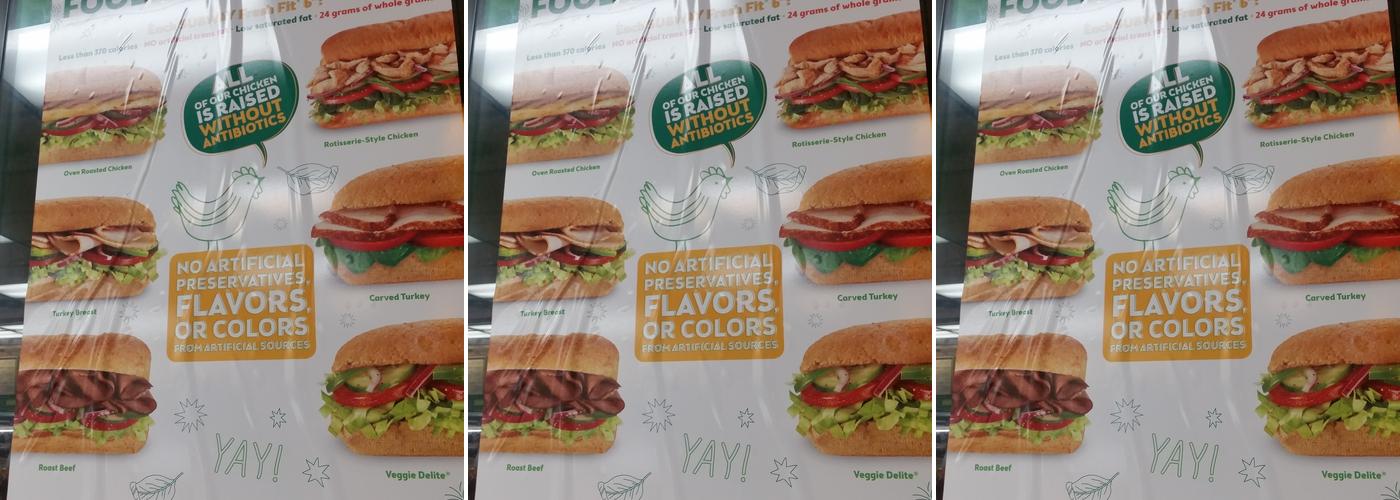 Subway Menu