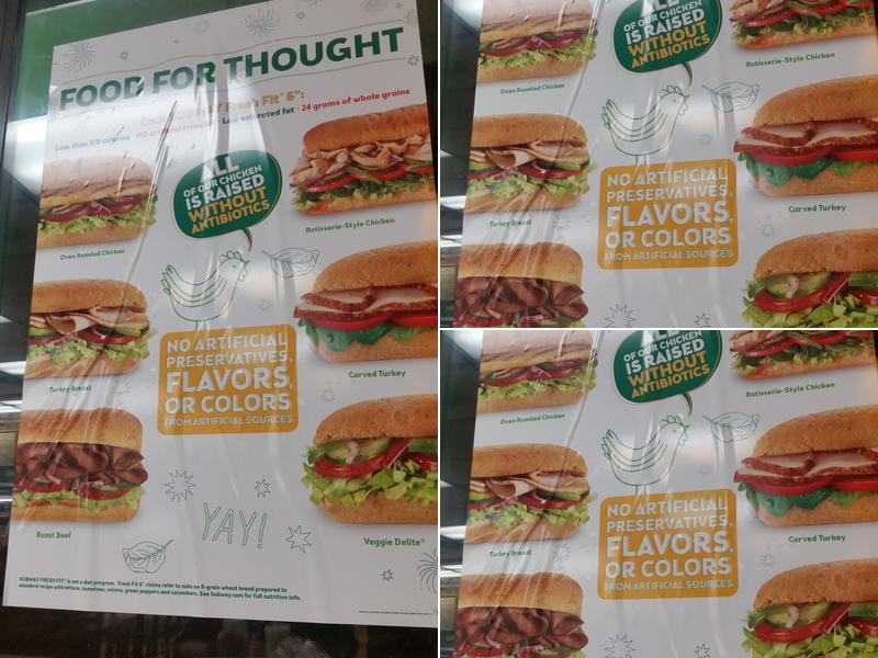 Subway Menu