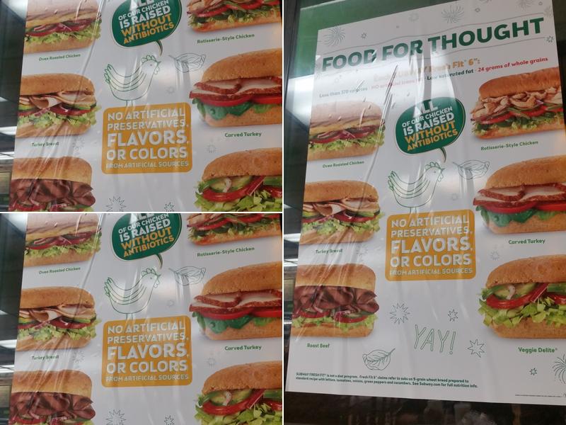 Subway Menu