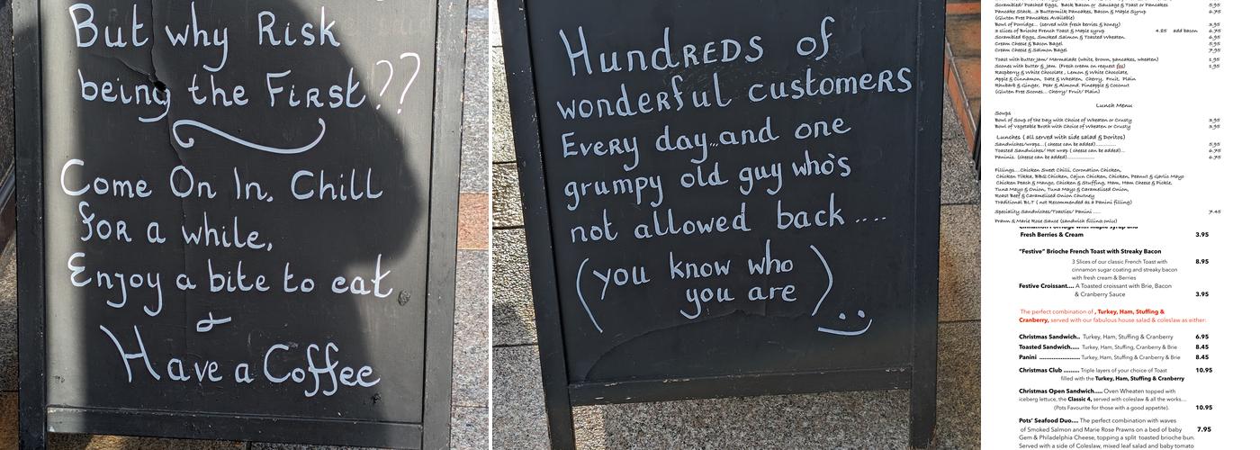 Pots Of Pleasure Menu