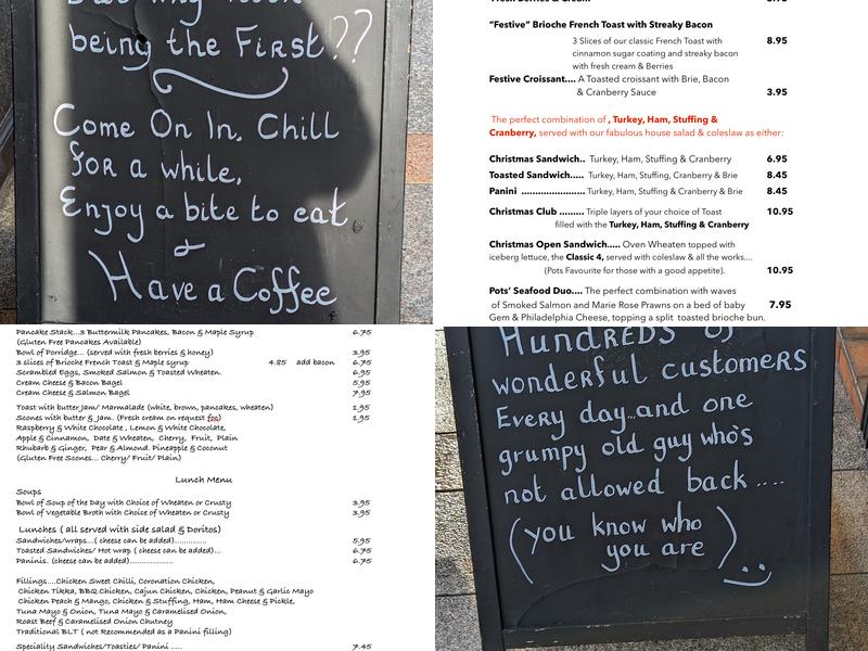 Pots Of Pleasure Menu