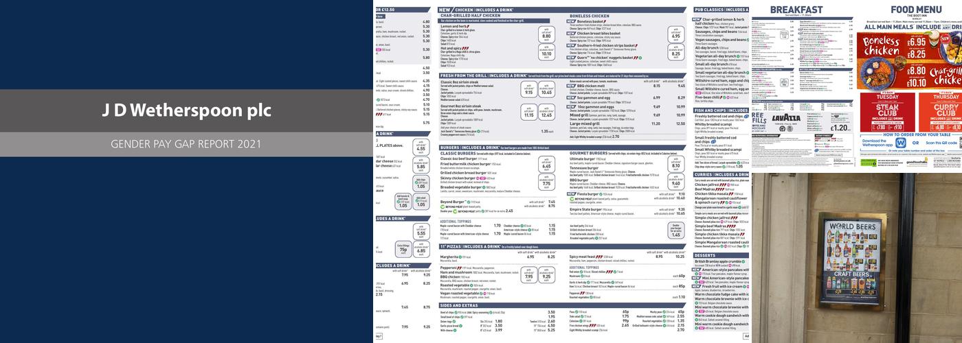 The Boot Inn - JD Wetherspoon Menu