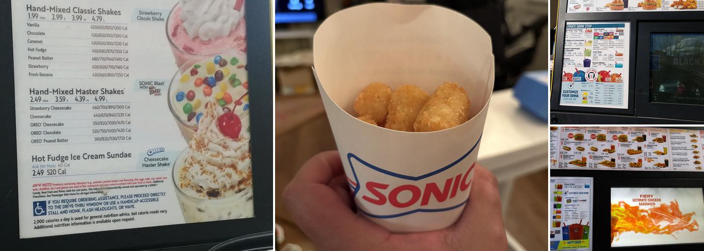 Sonic Drive-In Menu