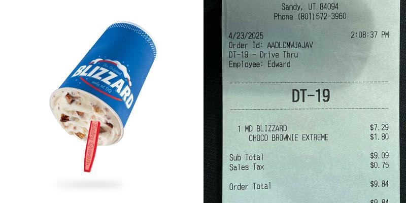 Dairy Queen Menu