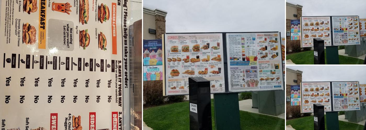 Burger King Menu