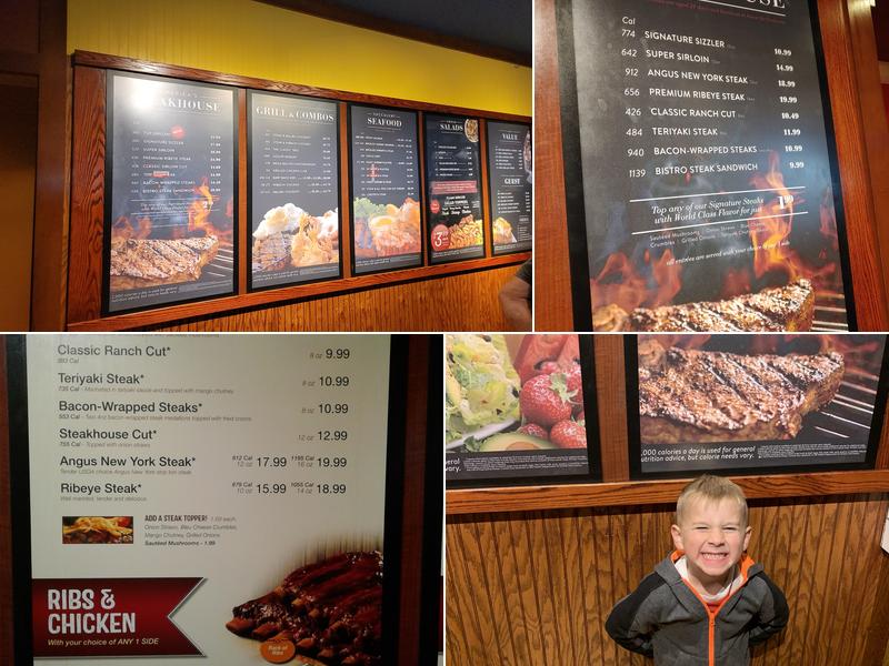 Sizzler Menu