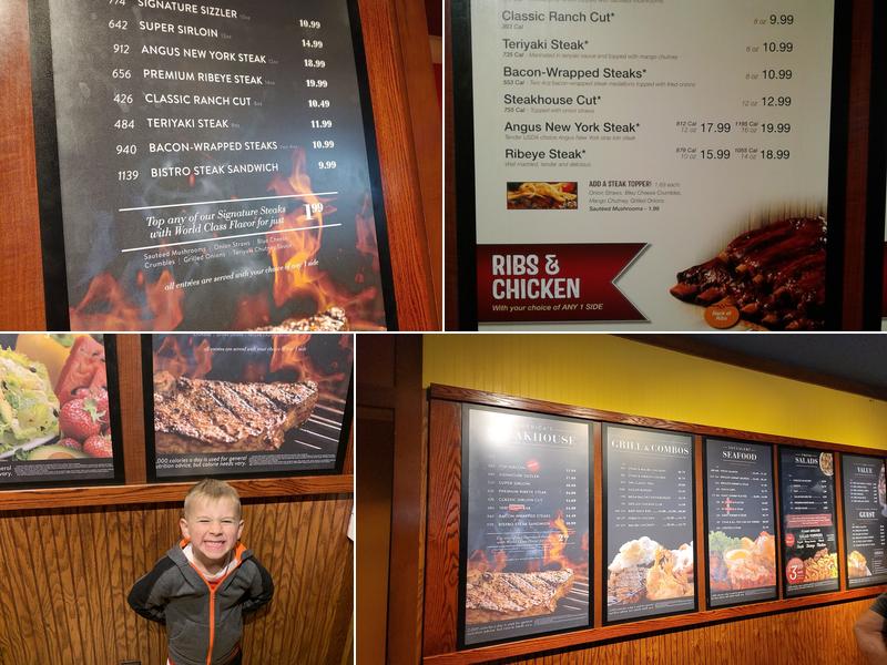 Sizzler Menu